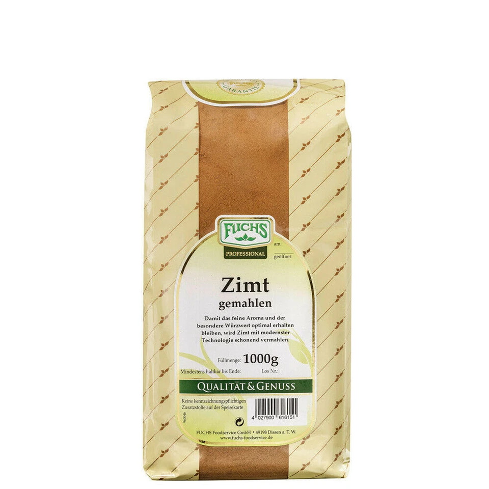 Fuchs Zimt gemahlen Einzelgewürze 1000 G Groß-beutel 4027900616151