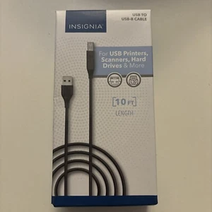 Lot of 4 INSIGNIA USB TO USB-B CABLE FOR PRINTERS,SCANNERS & More - Picture 1 of 1