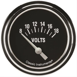 Hot Rod Volt Gauge 2-5/8 Short Sweep CLASSIC INSTRUMENTS HR230SLF - Picture 1 of 1