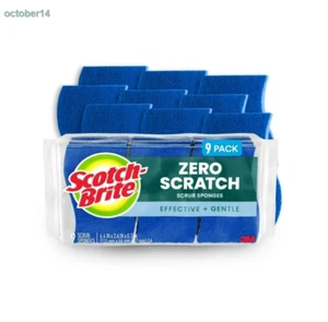 Scotch-Brite Non-Scratch, Zero Scratch Scrub Sponges, 9 Sponges - Picture 1 of 6