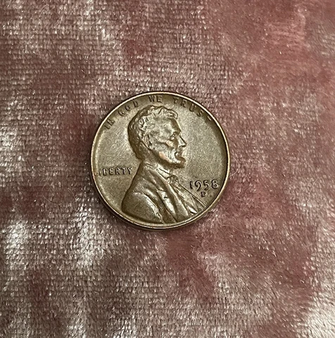 1958 D Lincoln Wheat Penny Cent DDO Error Coin Cover