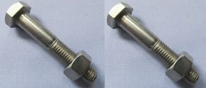 01-8704S NORTON WIDELINE BOTTOM REAR SHOCK ABSORBER BOLT/NUT SS X 2 + 2 - Picture 1 of 1