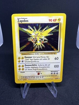 Pokémon - German -  Zapdos - Base Set -  16/102 - Holo - Image 1 of 2