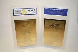Karl Malone 1998 Fleer 23KT Oro 1986 Recluta " Wcg Per Gem-Mt 10 Scheda - Foto 1 di 1