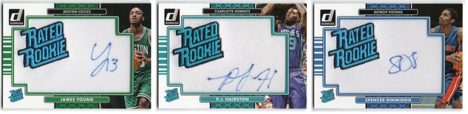 Parches de firma de novato con clasificación Donruss 2014-15 radiocontrol en tarjeta automática - elige cualquiera Foto 1 de 1