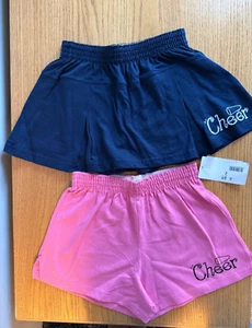 NEW Soffe Pink Shorts  & Navy Skort Lot of 2 Cheer Youth Large (12-14) - Picture 1 of 7