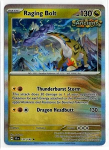 Pokemon Stellar Crown Holo Rare 111/142 Raging Bolt - Picture 1 of 2