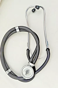 Stethoscope Prestige Medical Black Dual Head RN, CNA, MA, MD, PCT, DO, DVM EUC - Picture 1 of 2