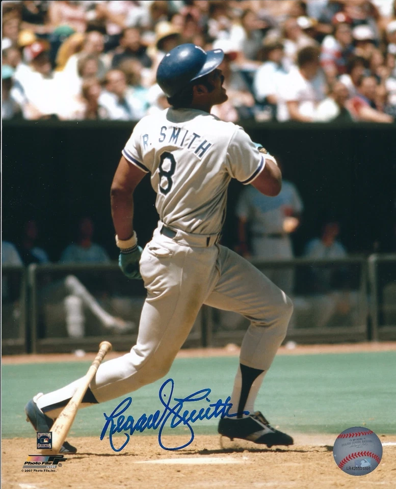 签名 8 x 10 雷吉·史密斯 洛杉矶道奇队 8 X 10 照片 - 正品证书  — 第 1/1 张图片
