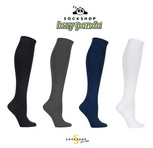 Kids Knee High Socks Soft Bamboo Long Comfort Cuff Smooth Toes SOCKSHOP - 1 Pair - Picture 1 of 14