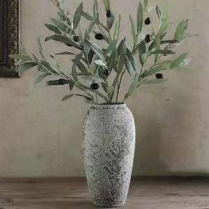 Rustic Large Ceramic Vase, Vintage Floor Tall Flower Vase Distressed Farmhouse D - Picture 1 of 9