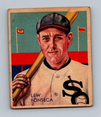 1934-36 Diamond Stars #7 Lew Fonseca FR-GD MK (B2) Baseball Card (1935 1936) - Image 1 of 2