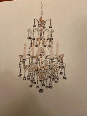 2 Lámparas Wildwood Lámparas Cristal Azul Claro y Plata Modelo 215  Foto 1 de 4