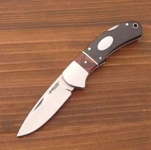 HALLER Messer - Taschenmesser - Zweihandmesser - Backlock - Pakkaholz - 83479