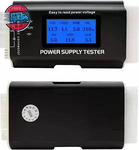 Computer PC Power Supply Tester, ATX/ITX/IDE/HDD/SATA/BYI Connectors Power Supp - Picture 1 of 12