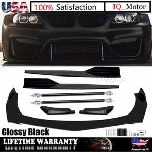For 328i 335i E90 E60 Front Rear Bumper Lip Spoiler Splitter Body Kit Side Skirt - Picture 1 of 21
