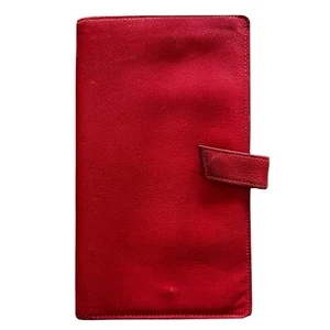 "St. Thomas rot Leder Reisepass Abdeckung Geldbörse Etui 4 1/4""x 7 1/2""" - Bild 1 von 4