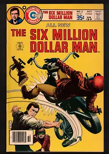 The Six Million Dollar Man #5 Charlton Publications 1977 en muy buen estado - Imagen 1 de 10