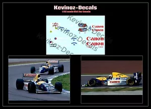 Maßstab 1/32 Aufkleber für Scaleauto F1 - Williams FW15C Prost and Hill 1993 - Bild 1 von 4