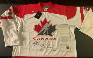 UDA Nike Team Canada Jersey XL DUAL Auto SEAN COUTURIER & BRAYDEN SCHENN 1/30 - Picture 1 of 12