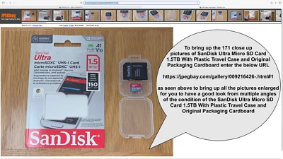 SanDisk Ultra Micro SD Card 1.5TB With Plastic Travel Case and Original Packagin - Image 1 of 4