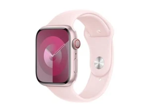 Apple Watch Series 9 GPS + Komórka 45mm Różowy Al Case Różowy Opaska sportowa M / L - Zdjęcie 1 z 16