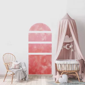 Adesivo murale minimalista interno boho arte astratta arco soggiorno strato - Foto 1 di 16