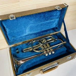 Yamaha YCR-332 Long Cornet Red Brass Bell Vintage Japan Top Zustand - Bild 1 von 7