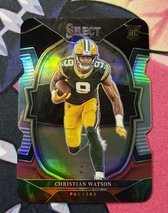 2022 Panini Select - Concourse Christian Watson #53 Black & Red Prizm Die-Cut RC - Picture 1 of 2