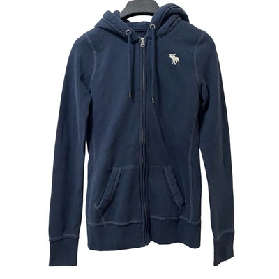Abercrombie & Fitch Womens Full Zip Hoodie Size S Embroidered Logo Preppy Y2K - Image 1 of 4