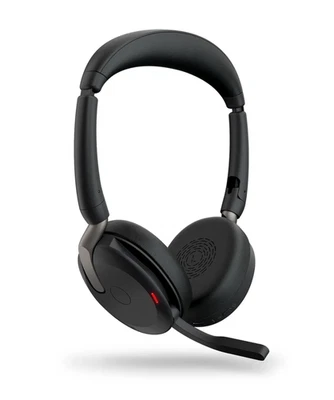 Jabra Evolve2 65 Flex Schwarz Bluetooth On-Ear Stereo Headset UC USB-C MS Teams - Bild 1 von 4