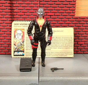 1983 Vintage GI JOE Destro V1 Figure Complete + File Card All Items Ship For $8 - Picture 1 of 17