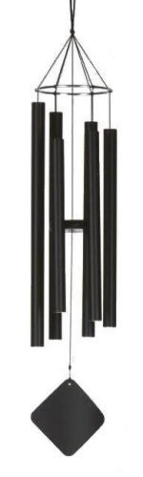 Music of The Spheres Balinese Mezzo 40 Inch Wind Chime Black 7 Year