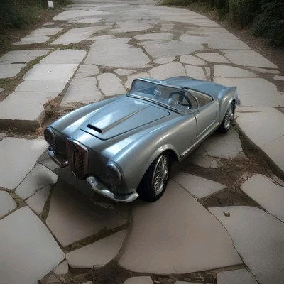 Bburago Burago 1/18 Scale Lancia Aurelia B24 Spider 1955 Silver NO BOX - Image 1 of 4