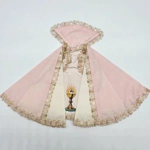 Infant Of Prague Vestment 7” Gown Dress Handmade Catholic Doll Pink - Picture 1 of 9