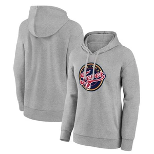 Women's Gray Indiana Fever Primary Logo Pullover Hoodie - Picture 1 of 3