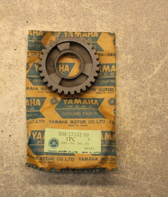 Yamaha MX250 MX360 RT1 RT2 quinta rueda piñón engranaje 26T 308-17151-60 OEM Foto 1 de 4
