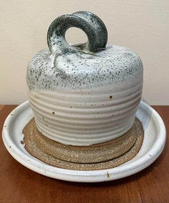 Butter Keeper Studio Ceramic Crock Bell Handmade Pottery - Image 1 of 4