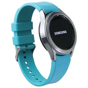 Samsung Galaxy Watch 4 Classic 42mm Smartwatch WIFI - Silver/Blue Band SM-R880 - Picture 1 of 4