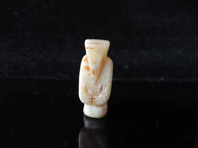 Резная вручную антикварная китайская нефритовая фигурка WENGZHONG «翁仲辟邪» статуэтка кулон - Изображение 1 из 4