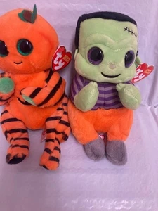 Ty Beanie Bellies💜Trickster & Victor 6" Set Of 2 New MWMT's - Picture 1 of 1