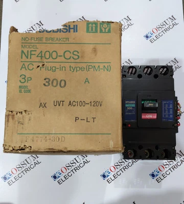 INTERRUPTOR DE CIRCUITO ELÉCTRICO MITSUBISHI NF400-CS 300A 440VAC 25KA ENVÍO RÁPIDO Foto 1 de 4