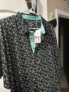 Puma Mattr Paradise Puma Black/Aquatic Shirt Men Xxl NWT - Picture 1 of 12
