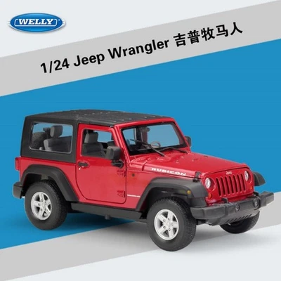 Welly 1:24 Jeep Wrangler Convertible Diecast Model Car Vehicles New in Box - Image 1 of 4