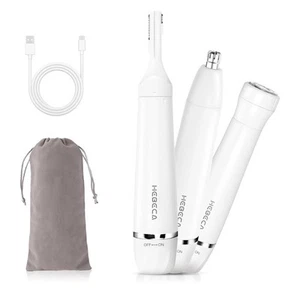 HEBECA Nose Hair Trimmer for Women and Men 3-in-1 Electric Facial Hair Remova... - Picture 1 of 7