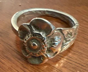 Sterling Silber Duinroos Ring aus Vintage Löffel Griff Gr. 9,25 - Bild 1 von 6