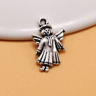  50 Pcs Alloy Angel Pendant Accessories Spacer Beads Charm for DIY