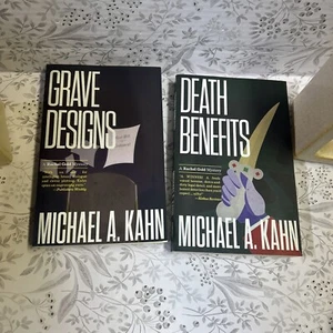 Grave Designs & Death Benefits by Michael Kahn 2 Paperback Very Good - Picture 1 of 5