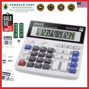 User-Friendly Large Button Calculator - 12-Digit Display with Long Battery Life - Picture 1 of 8
