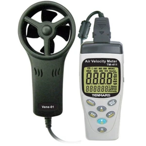 TENMARS TM-411 Air Velocity Meter Airspeed Anemoscope Anemometer -20~50ºC.⊕IK - Picture 1 of 4